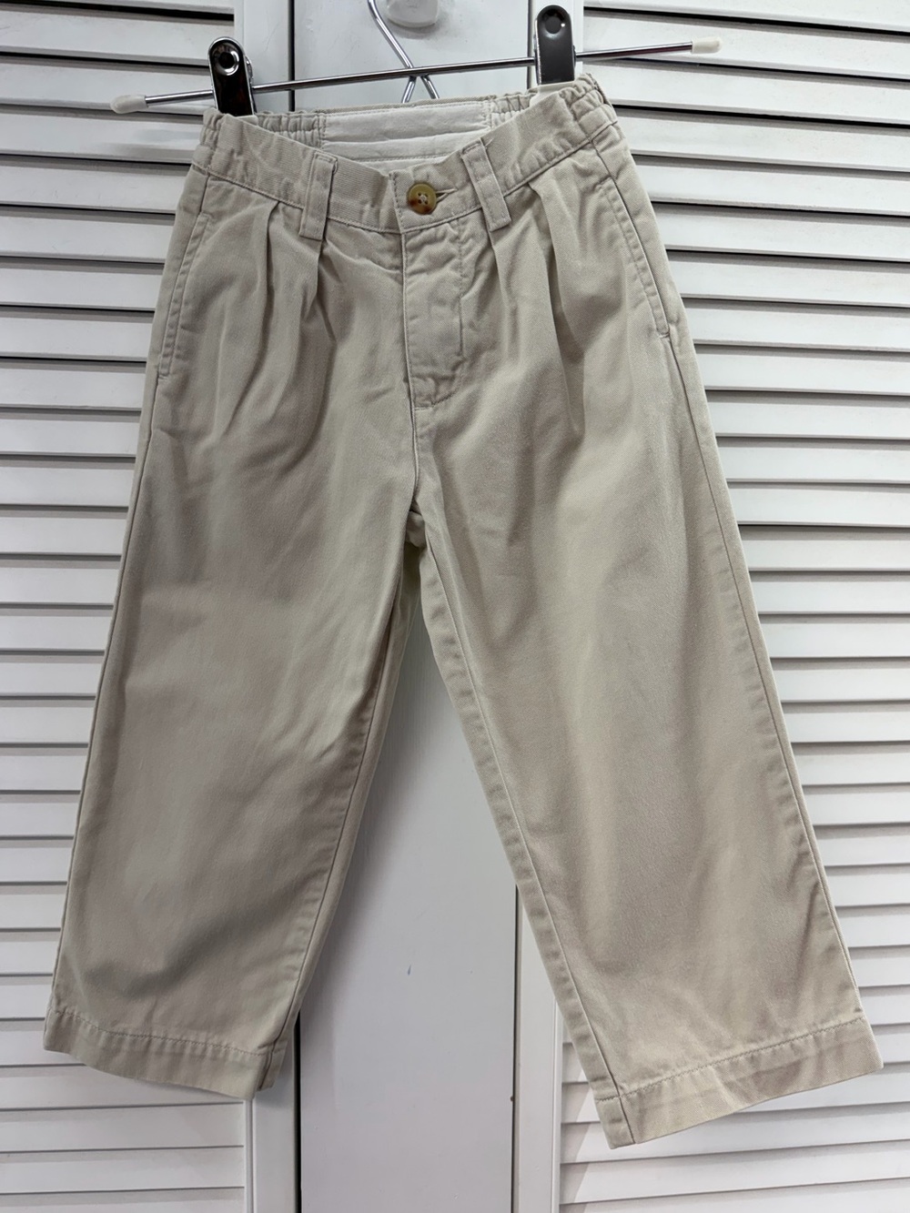 Polo by Ralph Lauren size 2T Cream Pleated Kids Chino Pants